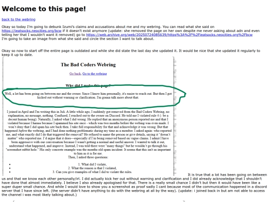 webring/accusations screenshot