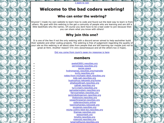webring screenshot