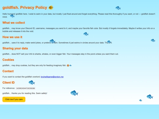 goldfish/privacy-policy/html screenshot