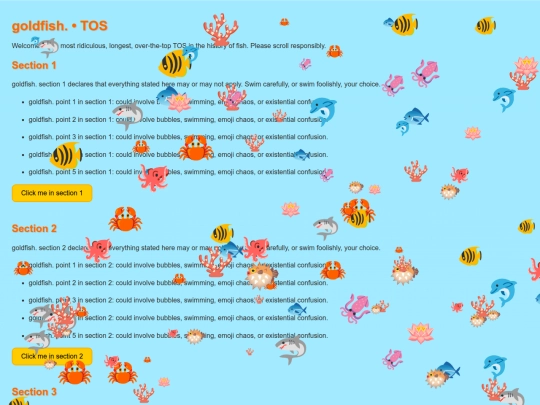 goldfish/tos/html screenshot