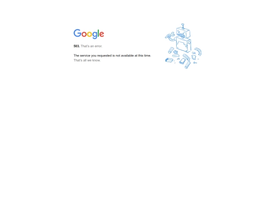 google/503 screenshot