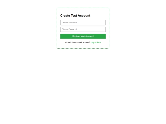 logintest/login screenshot