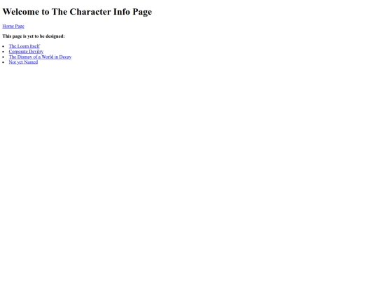 CharacterInfo screenshot