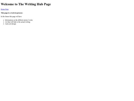 Writing screenshot