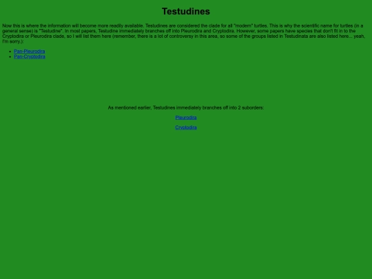 chelonians/testudinata/testudines screenshot