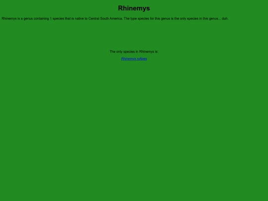 chelonians/testudinata/testudines/pleurodira/cheloidea/chelidae/chelinae/rhinemys screenshot