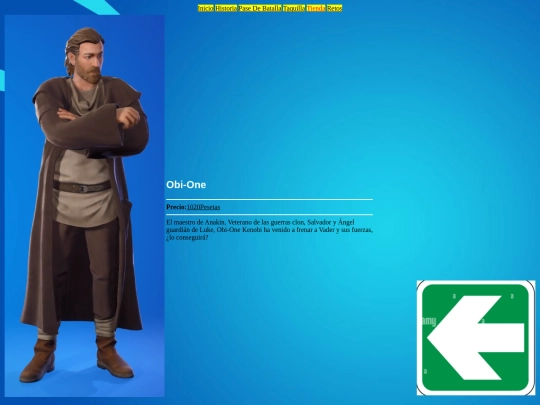 Los Bailes del Fortnite/Tienda/skins/obi screenshot