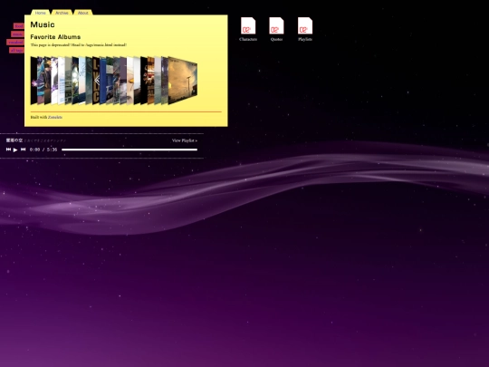 pages/music screenshot