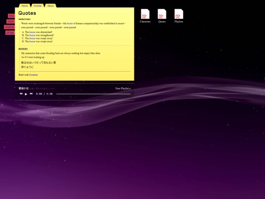 pages/quotes screenshot