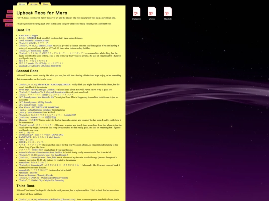 posts/2025-11-11-Upbeat-Recs-for-Mars screenshot