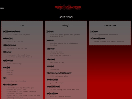 music_collection screenshot