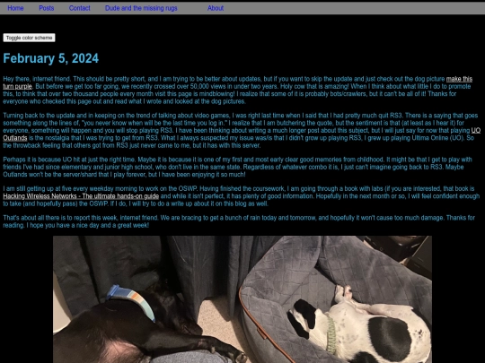 posts/weeklyUpdates/2.5.2024.update screenshot