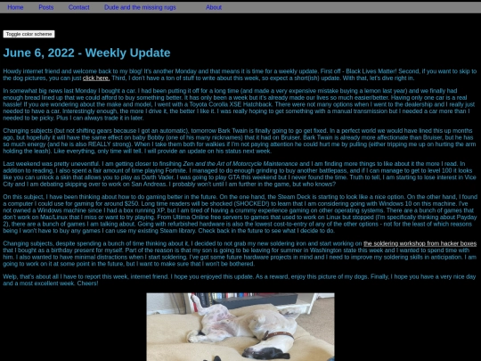 posts/weeklyUpdates/6.6.2022.weekly.update screenshot