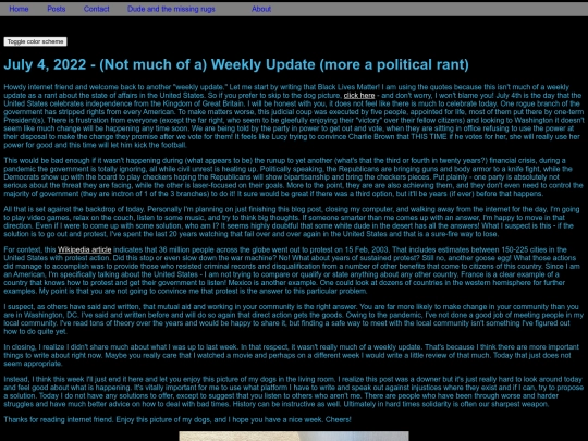 posts/weeklyUpdates/7.4.2022.update screenshot
