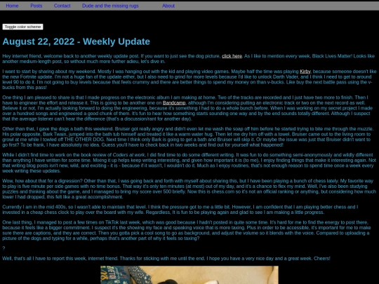 posts/weeklyUpdates/8.22.2022.update screenshot