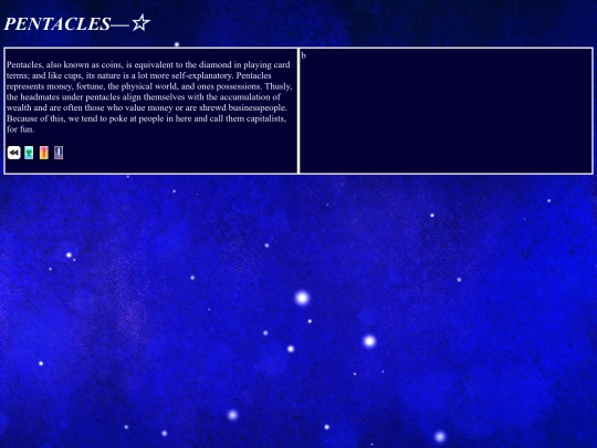 pentacles/front screenshot