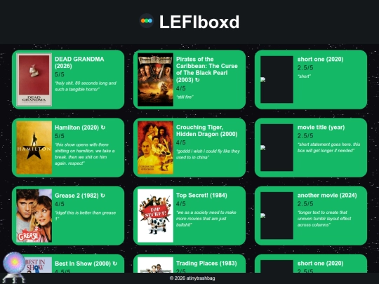 rambles/moviereviews screenshot