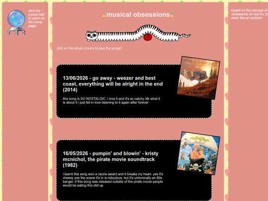 rambles/musicalobsessions screenshot