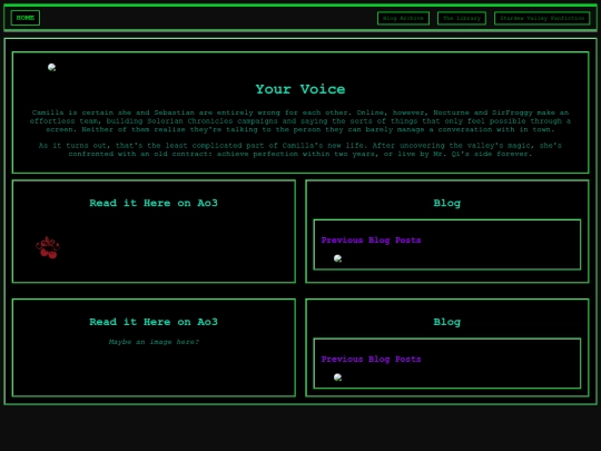 Other Pages/StardewFanfics/yourvoice screenshot