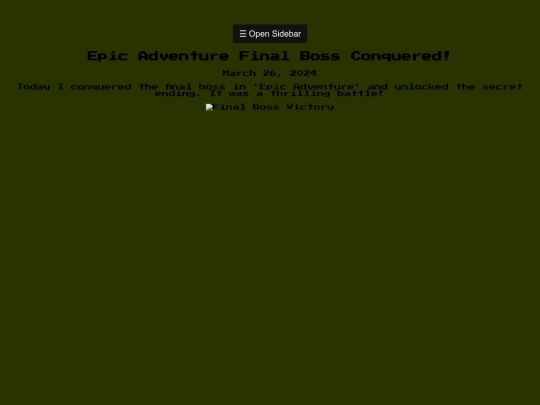 sidebartest screenshot