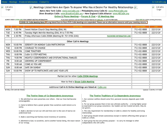 Development/meetings_Call-in screenshot
