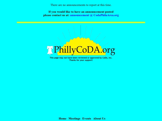 Philly_CoDA/events screenshot