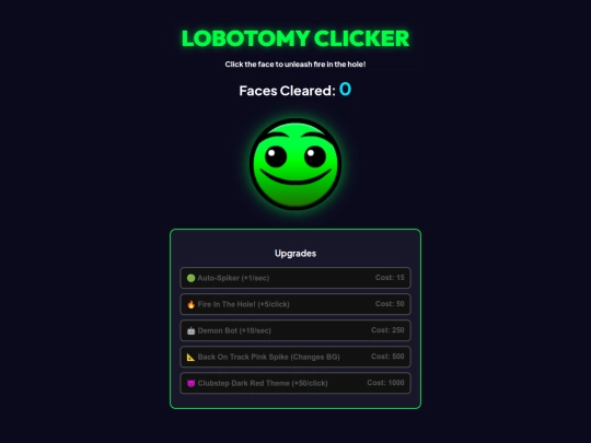 lobotomyclicker screenshot