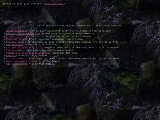 links screenshot