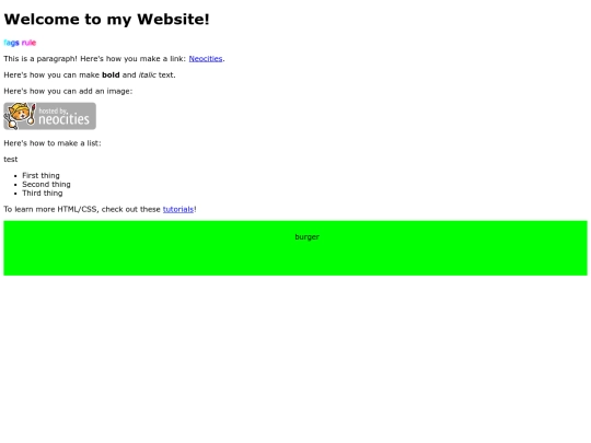 test screenshot