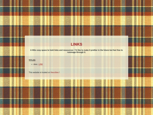links screenshot