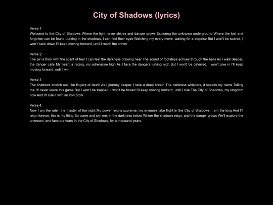 city_of_shadows-lyrics screenshot