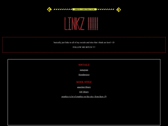 links screenshot