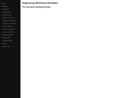 EngineeringWorkshop/calculators screenshot