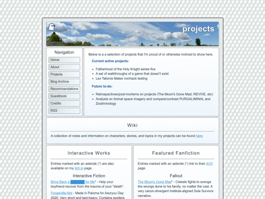 projects screenshot