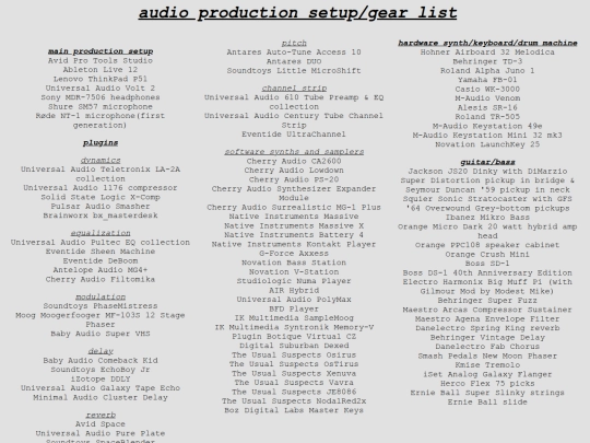 audio/gear screenshot