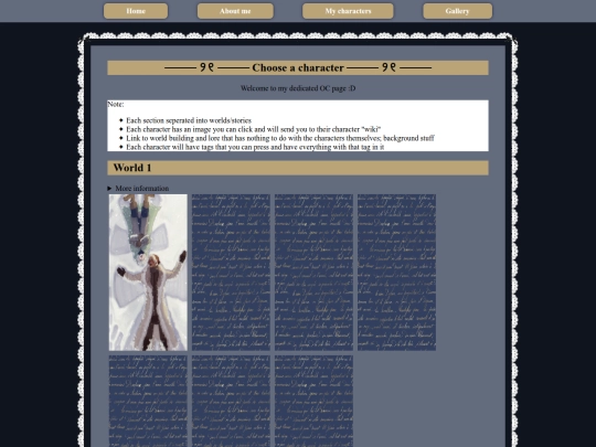 mycharacters screenshot