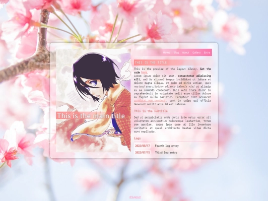 cool-layouts/Layouts/Glassy/dynamic_ver screenshot