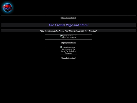 creditspage screenshot