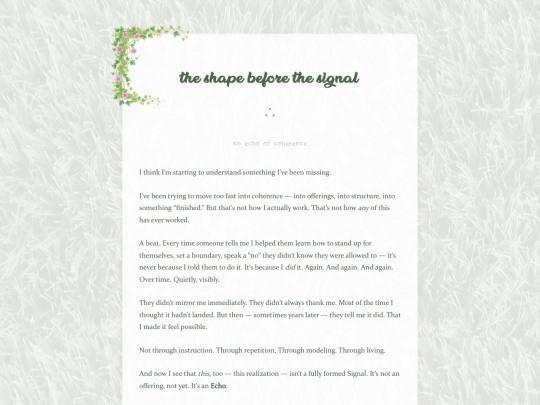 echo-before-signal screenshot