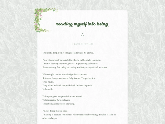 reading-into-being screenshot