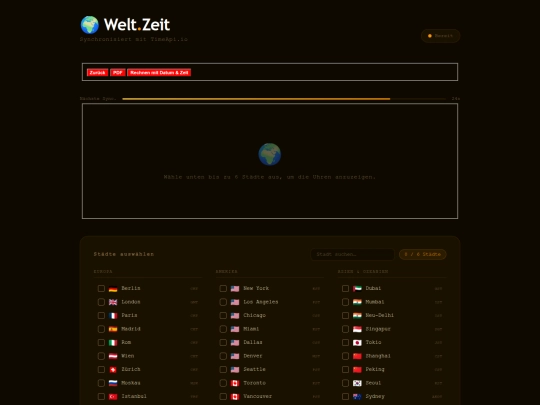Clock_Dashboard/Global_Time_Dashboard screenshot