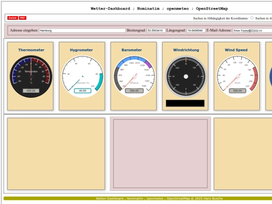 Weather_Dashboard/Armaturenbrett screenshot