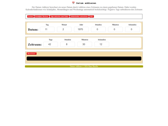 Zeit_Rechner/Datum_Addierer screenshot