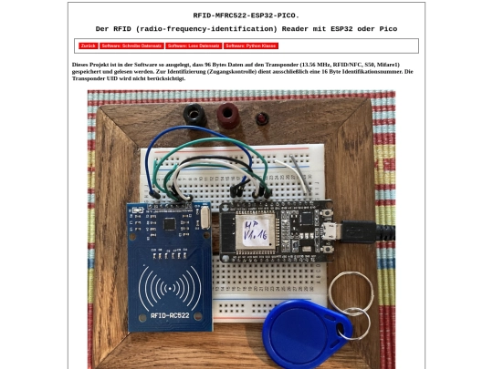 pages3/RFIDRC522_Esp32_Pico screenshot