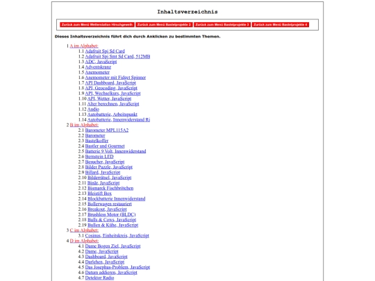 pages5/Inhaltsverzeichnis screenshot