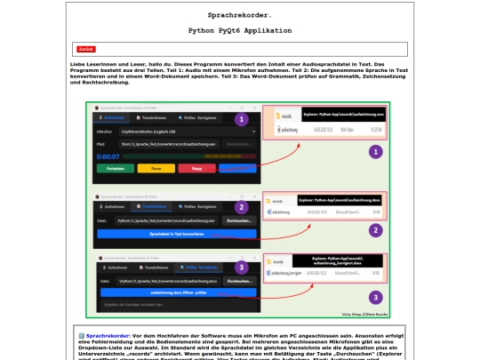 pagesB/PyQt6_Sprachrekorder screenshot