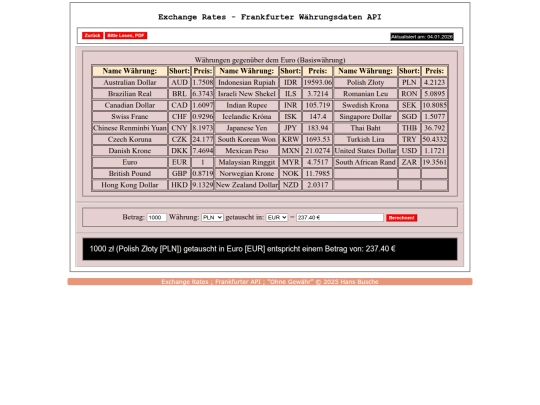 templates/Wechselkurse screenshot