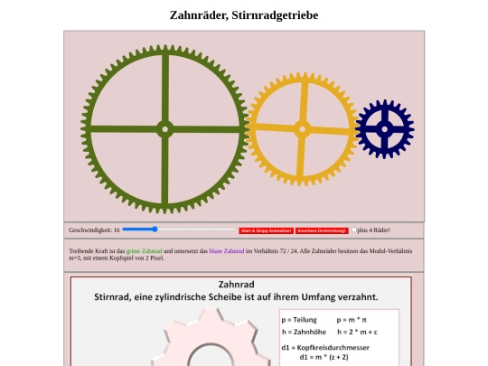templates/Zahnrad screenshot