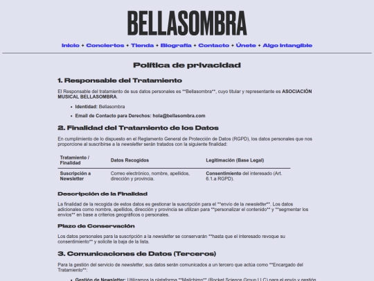 privacidad screenshot
