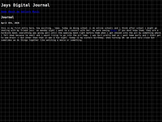 journal screenshot